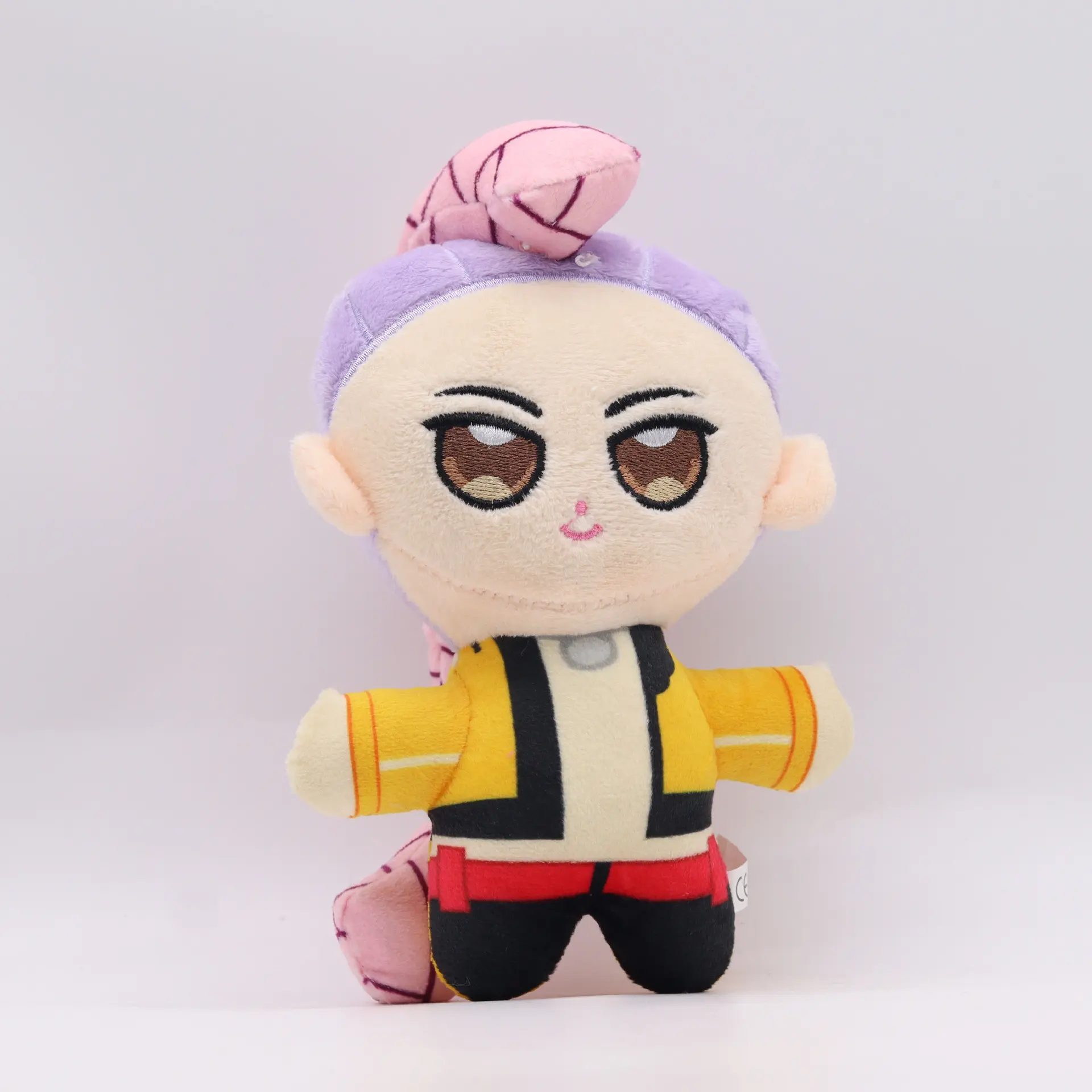 Purple head print clothes boy