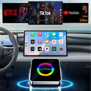 CarPlay & Android Auto 2026 - Netflix, YouTube, and TF card slot - Plug and play, tension to wireless - Compatible, a must-have gift for your boyfriend.