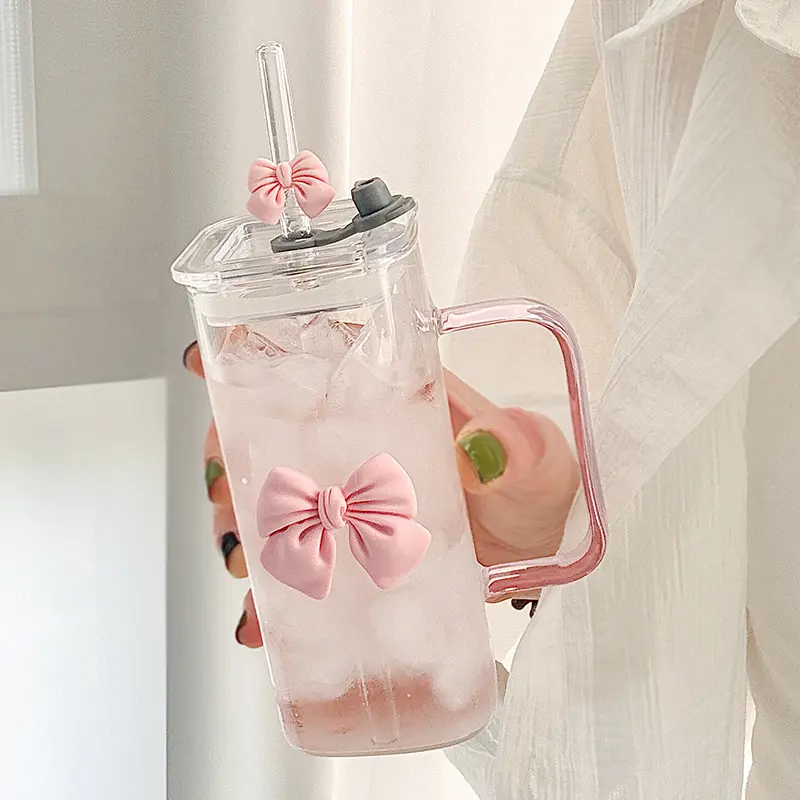 Size bow transparent straw