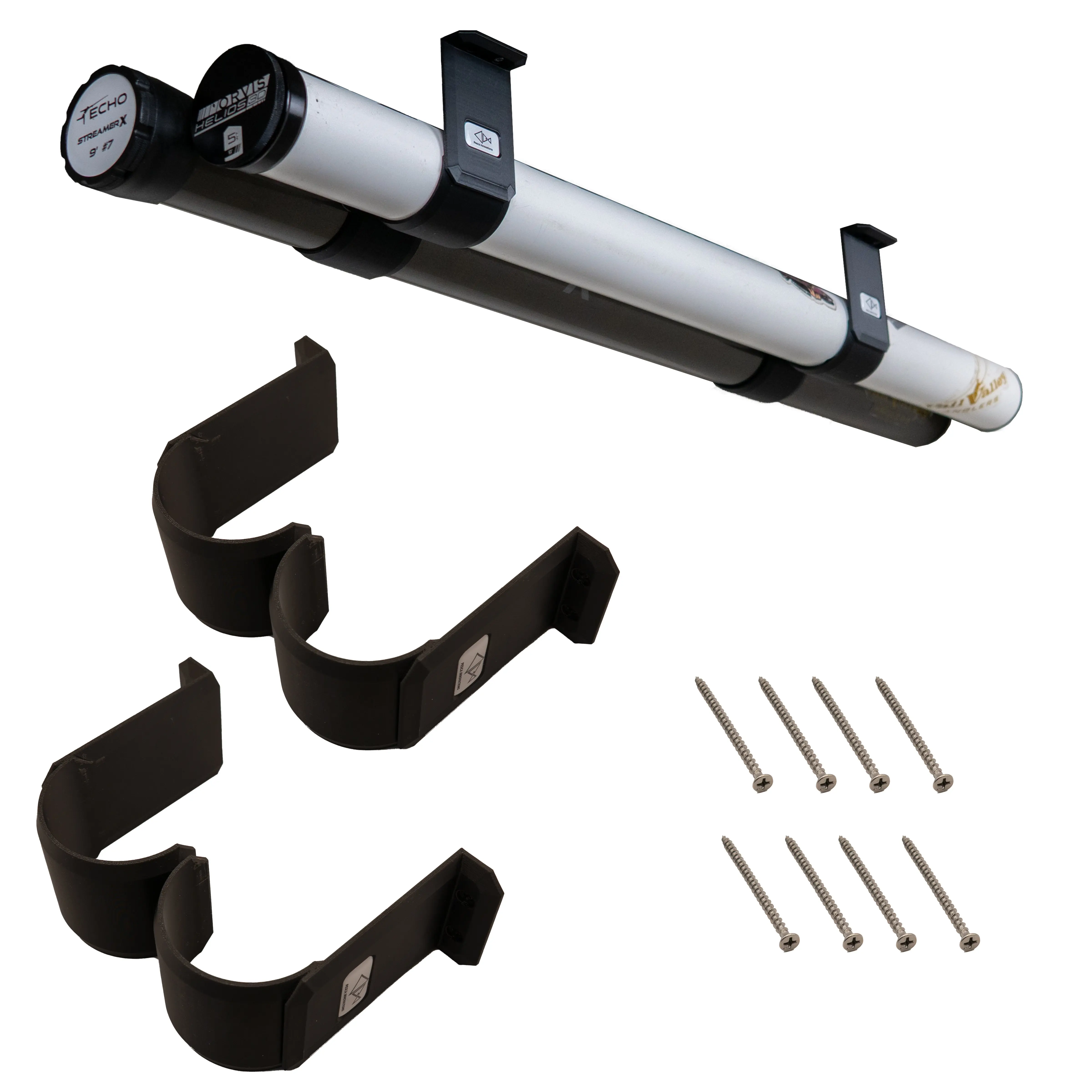Fly Rod Tube Holder | Double Shelf