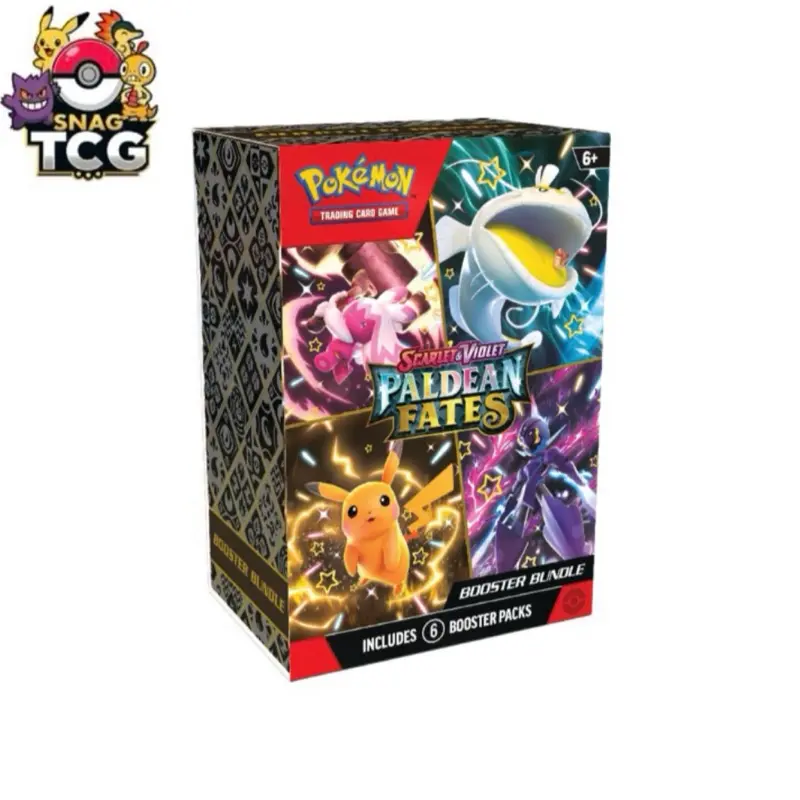 Pokemon Paldean Fates Booster Bundle - (snag 6 packs inside)