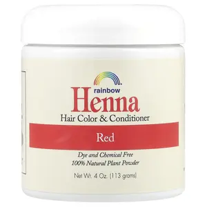 Rainbow Research Henna, Hair Color and Conditioner, Red, 4 oz (113 g)
