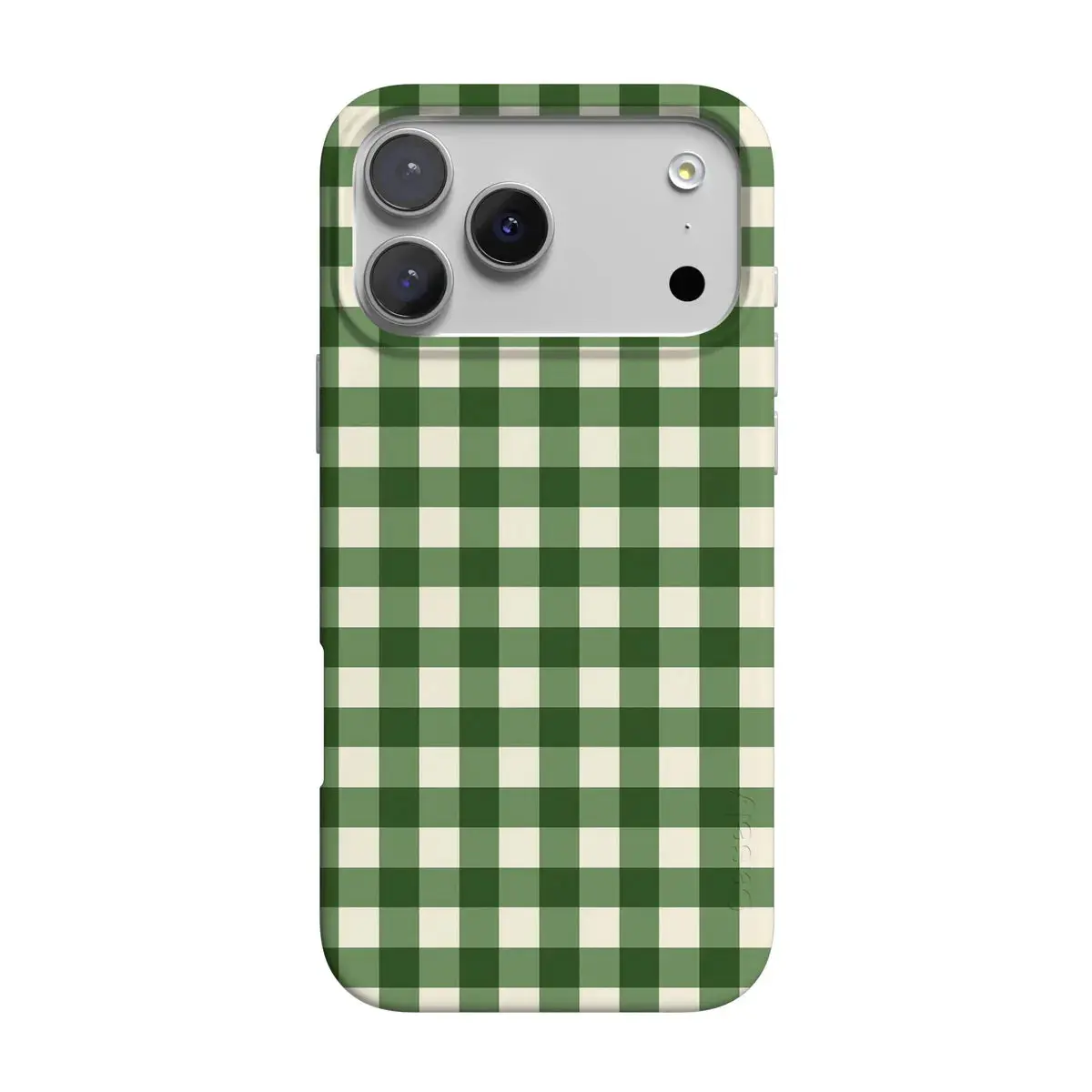 Casely iPhone 17 Pro Case | Checked Twice | Green Plaid | Compatible with MagSafe | Classic Ultra Thin Design