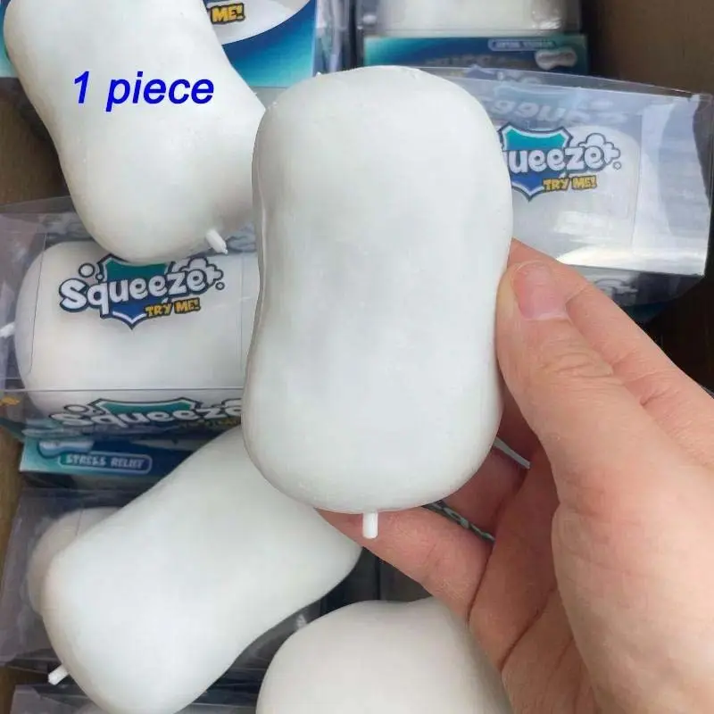 Soap Crunchy Ball Squishy Soap Stress Ball Fidget Toy Crunchy Squeeze Ball Cute Desk Fidget Round Blocks Filled ASMR Anti Stress Toys for Adults Fidget Balls Birthday Gifts For Exam Week