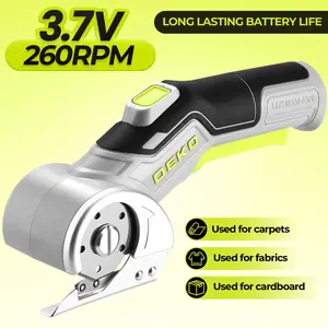 DEKO 3.7V Cordless Electric Scissors – Rechargeable Cardboard Cutter With USB-C Charging Cable, Perfect For Cardboard, Carpet, Leather & Clothing Alterations