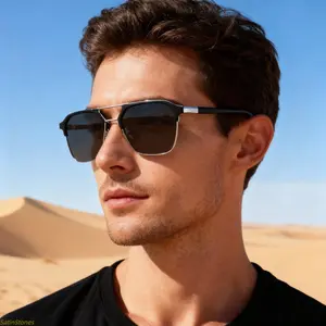 2026 new sunglasses men's high-end sense of high-end ruffian handsome tide polarized sunglasses driving UV protection and strong light protection