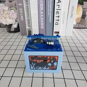 New Electric Dinosaur Piggy Bank with Light and Music, Fun Gift Storage Jar, Novelty Savings Container, Kids' Toy Money Box