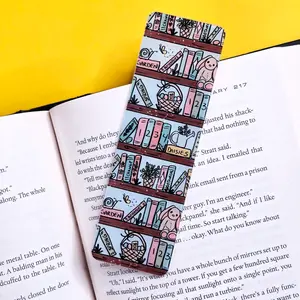 Springtime Bookshelf  - UV Printed Acrylic Bookmark