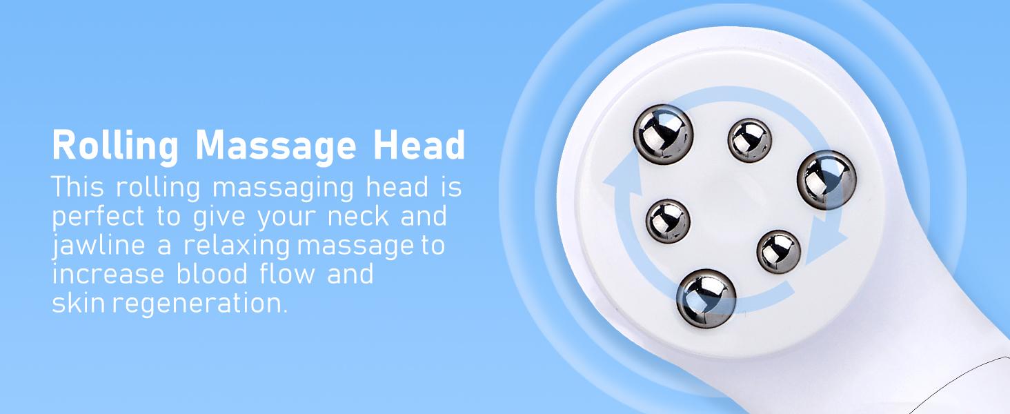 Facial Cleansing Brush, 5-in-1 Electric Silicone Face Scrubber, Sonic Rotating Exfoliating Massage Device, Gentle Deep Pore Cleansing & Anti-Aging, IPX7 Waterproof Spa Machine, 3 Speed USB Rechargeable Travel Skin Care Tool, Soft Silicone Bristles