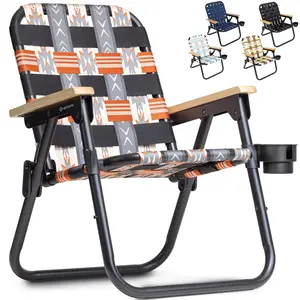 GoSports WOVN Beach Backpack Chair - 9 Styles Available - Premium Folding Camping Chair