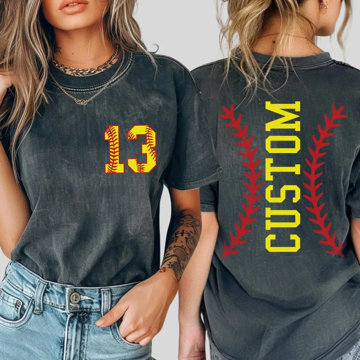 Softball Tshirt,Custom Number And Name Tshirt,Personalized Softball Tshirt,Softball Mom Tee,Softball Team,Sport Lover,ana1900