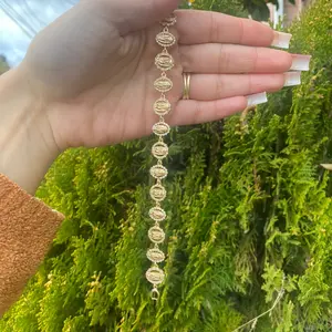 Virgencita Oval/ Round Pattern Bracelet