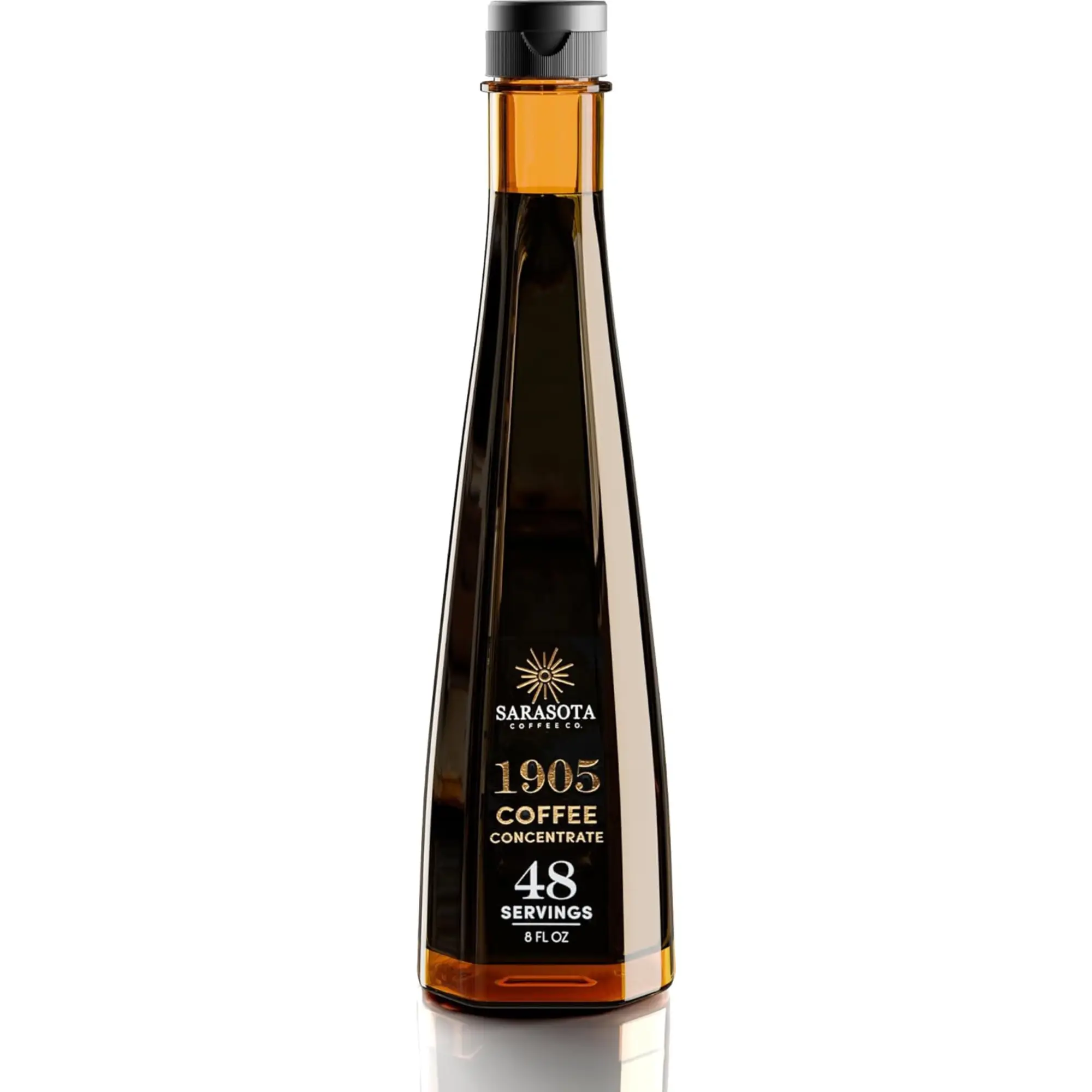 1905 Coffee Concentrate – Gourmet Cold Brew, 100% Natural & Low Acid, Premium Liquid for Hot and Iced Coffee Instant Espresso, or Lattes | 48 Servings – Sarasota Signature Original