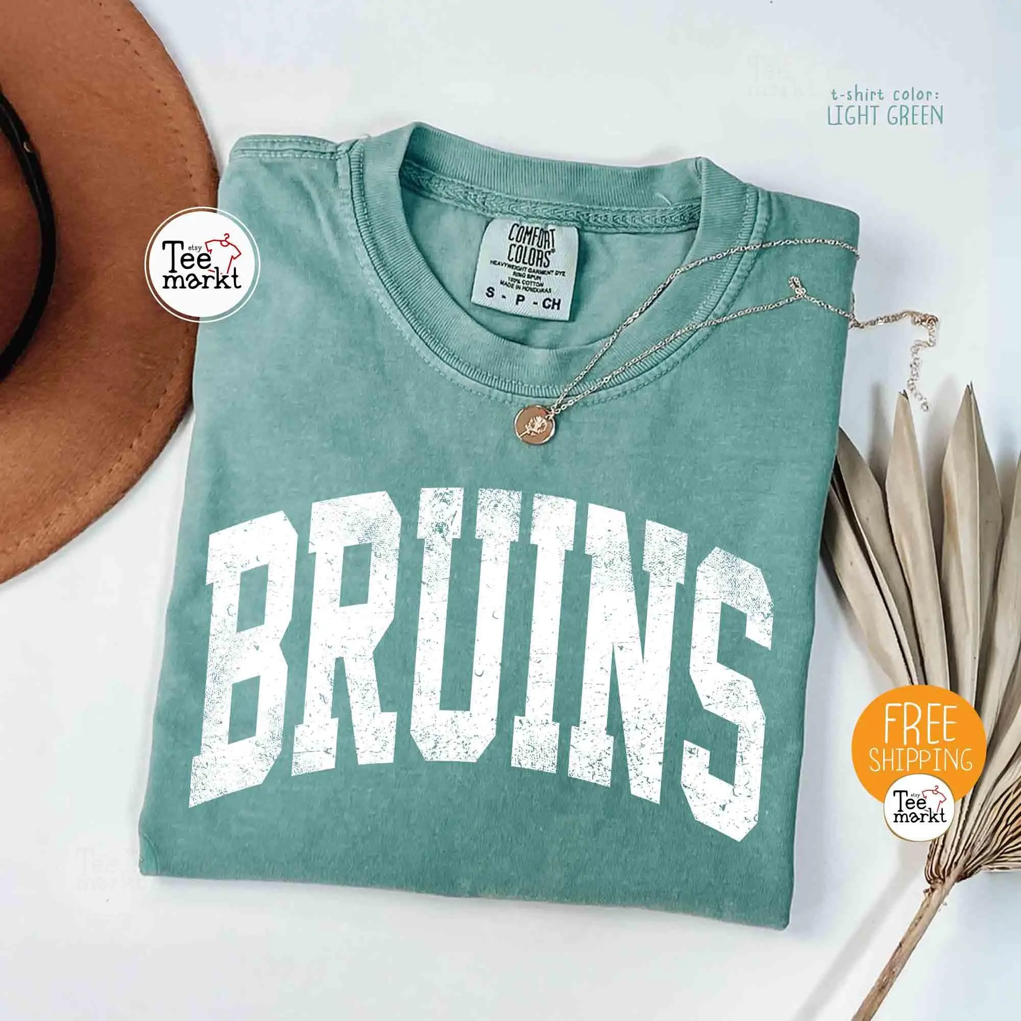Comfort Colors Bruins Shirt, Game Day T-shirt, Bruins Back to School Spirit Shirt