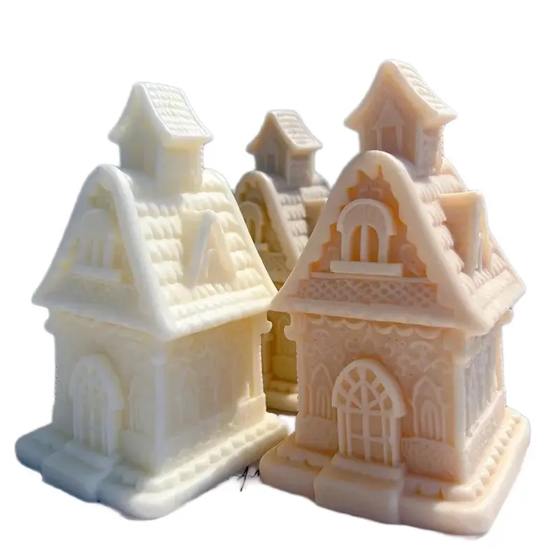 Gingerbread House Candle - Festive Home Decor Ornament - Ornaments