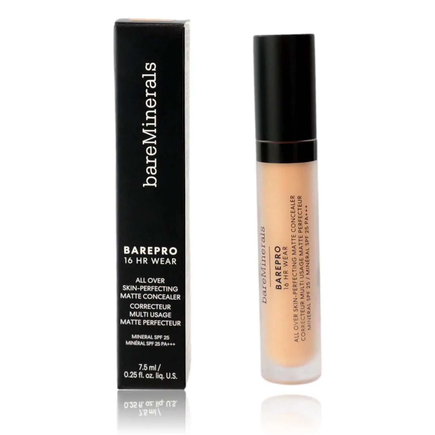 Bare Minerals BarePro Longwear Matte Concealer - .25 oz, 16 Hr Wear, SPF 25, Light 200 Neutral Tone, Cosmetic Makeup