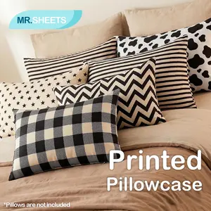 NTBAY Set of 2 Soft Brushed Microfiber Pillowcases, Breathable Cotton-Like Pillow Covers, Wrinkle-Resistant Decorative Bedding, Envelope Closure