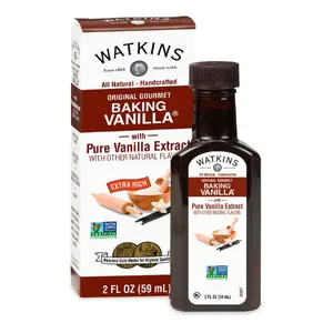 Watkins Original Gourmet Baking Vanilla Extract - Pure Vanilla Extract with Natural Flavors - 2 fl oz Bottle - Non-GMO Gluten-Free Kosher - Award-Winning Quality