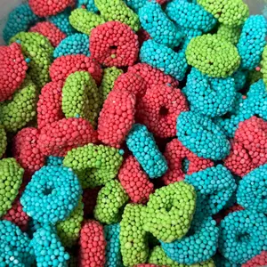 Cosmic Sour Candy Coated Gummy Rings – 1 lb Bag, Sweet & Tangy Fruit Gummies, Halloween & Christmas Candy Treats