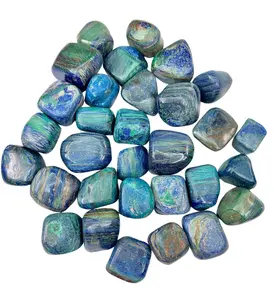 Azurite Tumbled Stone - Polished Azurite Crystal (Matte)