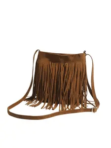 Classic Fringe Messenger Bag, Bohemian Wallet Messenger Bag, Ethnic Style Messenger Bag, Fashionable and Stylish Accessory, Boho Shoulder Bags, Boho Style Crossbody