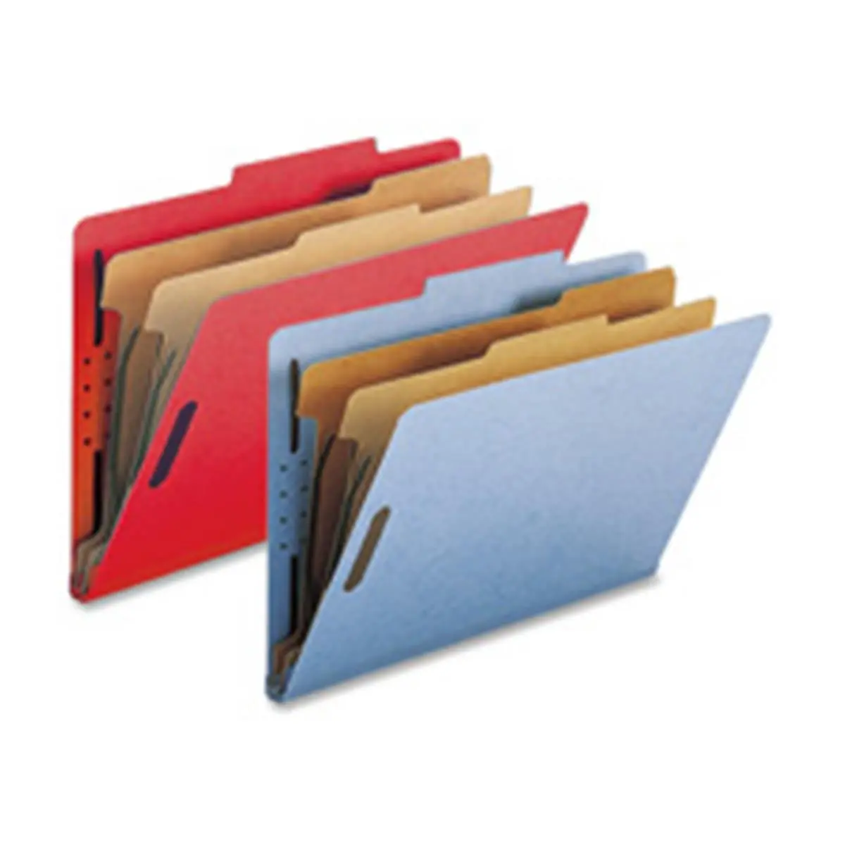 Nature Saver NATSP17228 Classification Folders - 30% Post-Consumer Material, 8.5"x14" Legal Size, 2" Fasteners, 2 Dividers, Front & Back Panels, DBE Certified Office Filing Supply for Organizing Documents, Contain 30% Post-Consumer Material