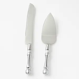 Elegant Electroplated Wedding Cake Server Set