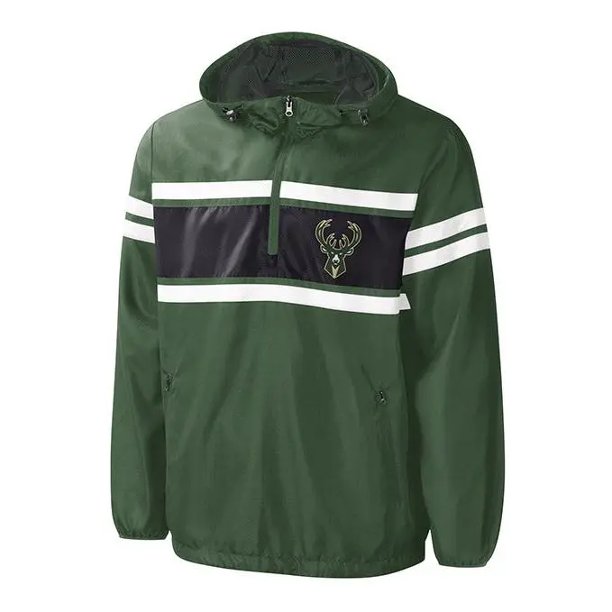 G-III Game Score Milwaukee Bucks 1/2 Zip Pullover Jacket