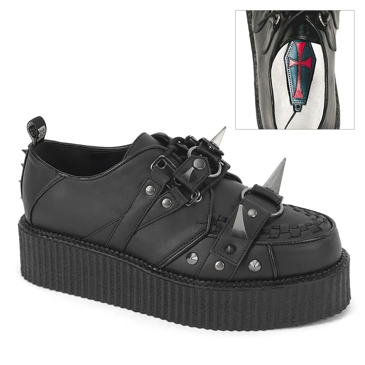 Demonia Men's V-Creeper-518 Oxford Creeper