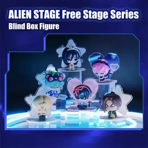 Kawaii Alien Stage Free Stage Series Anime Blind Box Figure Collection Model Doll Gifts Toys Animation Peripherals Surprise Gift