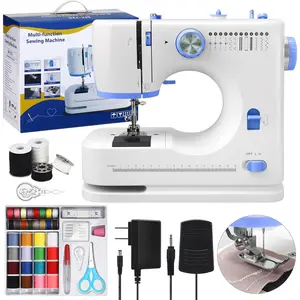 Portable Tabletop Beginner Mini Sewing Machine with 32 count Threads Kit for  Use,12 Built-In Stitches Multifunctional Sewing with Foot Pedal Small Sewing Quilting Machine for Beginners  Adults