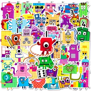 Cartoon Character Pattern Sticker, 50pcs/set Waterproof Self Adhesive Decor Paper, Decor Sticker for Gift Greeting Card & Water Bottle & Laptop