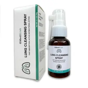 MediLisk Lung Cleansing Spray – Respiratory Support, Mucus Relief and Lung Cleanse – Support for Lung Detox for Smokers – Herbal Extract Formula, 1 oz