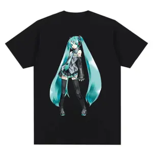 Hatsune Miku Anime Unisex T-Shirt for Fans - Perfect Gift for Men and Women, Show Off Your Love for Vocaloid Style, Comfortable and Trendy Wear