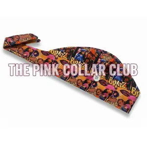 The Pink Collar Club Cheetah Girl Scrub Cap for Doctors Nurses and Hospital Workers Hair Protection Ection