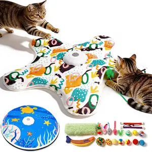 Interactive Cat Toy for Indoor Cats with 20 toys Hide and Seek Rechargeable Cat toy Automatic Chargeable，#Summervibes #petloversIUltra-Quiet Touch Activated Self Play Cat Exercise Toy for Adult Cats & Kittens breed