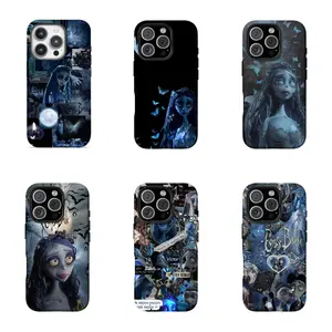 Corpse Bride iPhone Case Victorian Undead Bride, Halloween PhoneCase, Skeleton Love Story for iPhone 15,14,13,12,11 pro pro max, Mini Shockproof Protection Elegant Goth phone cases
