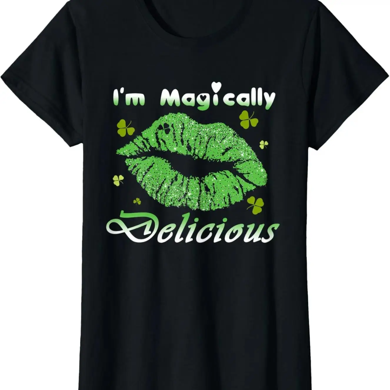 Men's Short-Sleeve Printed T-Shirt - "Man I'm Magically Delicious" Graphic, St. Patrick's Day Top with Sturdy Hem, Tshirt, Prints, Shortsleeve, Classic, Fabric, Menswear, Casual, Round Neck, Soft, Graphic Print