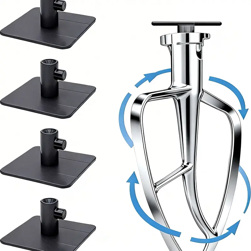 Upgrade Stand Mixer Attachment Holders, Compatible with Kitchenaid Mixer Accessories & Mixer Attachment Mounts,Wire Whish,Dough Hook,Flat Paddle Beater Attachments  Holders, Wire Whip Holder