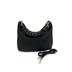 Kelly Woven Convertible Shoulder Bag