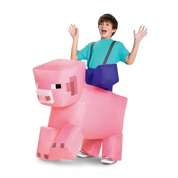 Minecraft Kid's Ride-On Inflatable Pig Costume