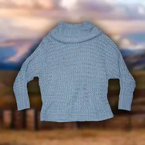 Pink Rose Cowl-Neck Oversized Sweater Sz S