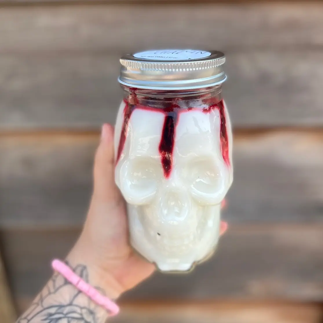 Bloody Skull Candle + Halloween Candle