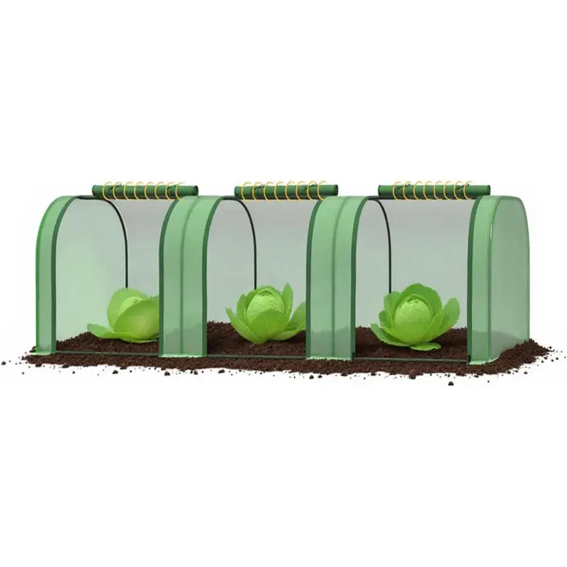 10' X 3' x 2.5 Mini Greenhouse with Zippered Door, Portable Plant Hot House with Durable PE Cover, Sturdy Steel Frame, Water Resistant, UV Protected Plant Tent for Balcony, Patio, Seedlings