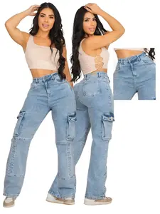 Jeans Cargo Colombiano -Ref. Karol