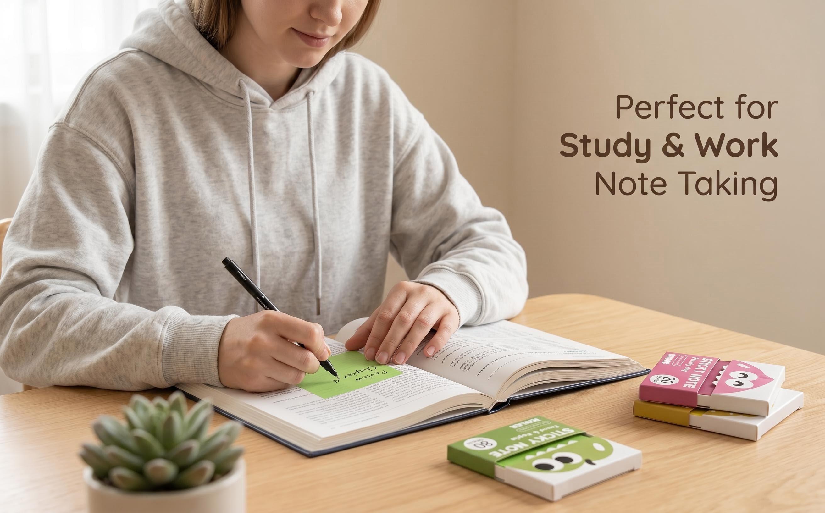 Transparent Pull-Out Glitter Sticky Notes (12 Boxes, 960 Total) - Office Stationery, Back to School Essentials, Student Study Notes, Strong Adhesion, Quality Paper, 80 Per Pad, 50 Reuses, No Residue Desk Accessory, School Supplies Shopping Item