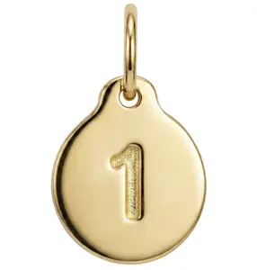 "1" Number Charm