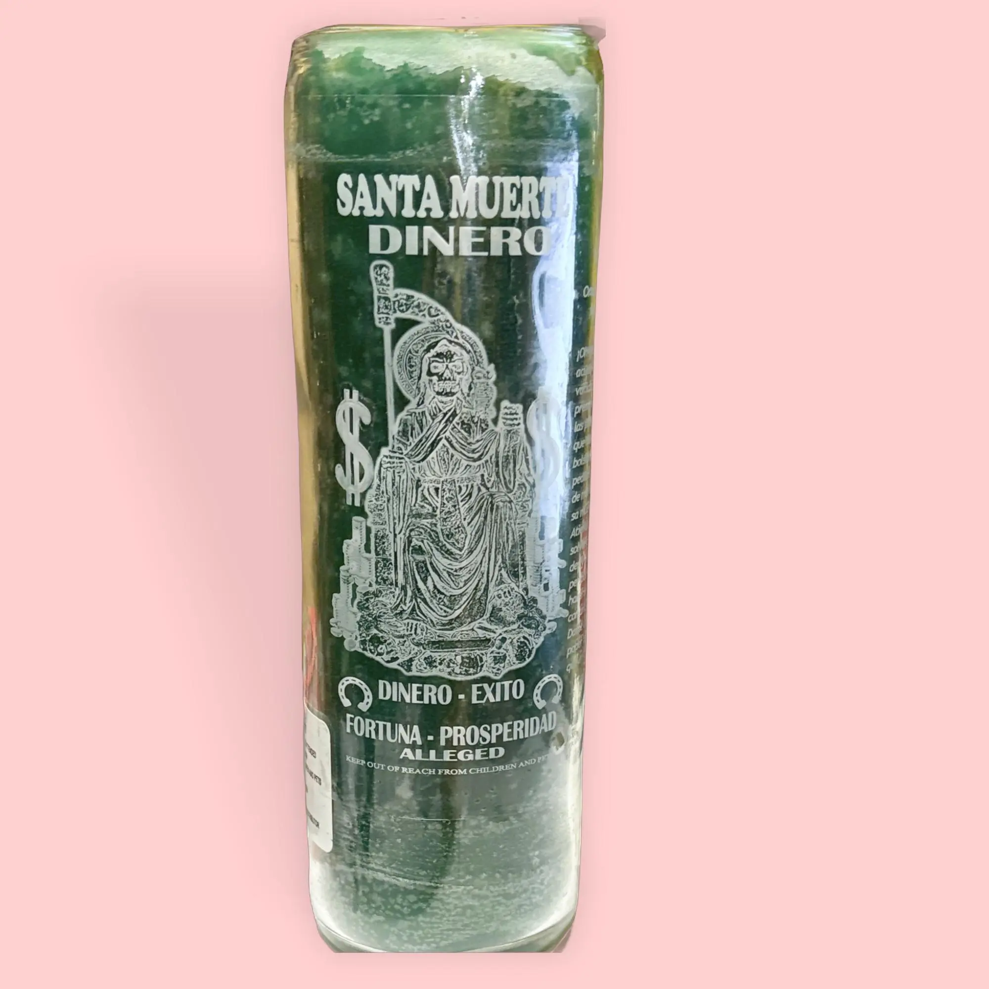 Santa Muerte Prosperity Household Candle - Spiritual Aid, Room Decor Light Source, Home Supplies Item