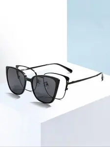 Trendy Thin Glasses & Magnetic Glasses Clip, Fashionable Glasses for Women & Men, One Glasses Two Use