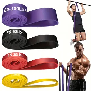3pcs Portable Multi-Exercise Resistance Bands - 30-60 lb Tension Levels, Multifunctional Elastic Bands for Home Gym, Strength Training